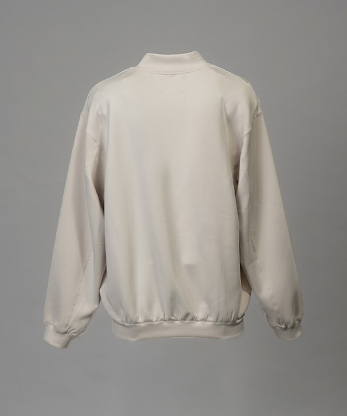 MAISON SPECIAL（メゾンスペシャル）の「《UNISEX》Mock Neck Prime-Over Sweat/モックネックプライムオーバースウェット【MAISON SPECIAL/メゾンスペシャル】（スウェット・メンズ・バーガンディー/ブラック/グレイッシュベージュ・0/1/2）」の5枚目の写真