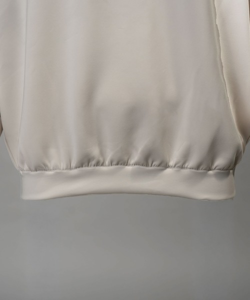 MAISON SPECIAL（メゾンスペシャル）の「《UNISEX》Mock Neck Prime-Over Sweat/モックネックプライムオーバースウェット【MAISON SPECIAL/メゾンスペシャル】（スウェット・メンズ・バーガンディー/ブラック/グレイッシュベージュ・0/1/2）」の7枚目の写真