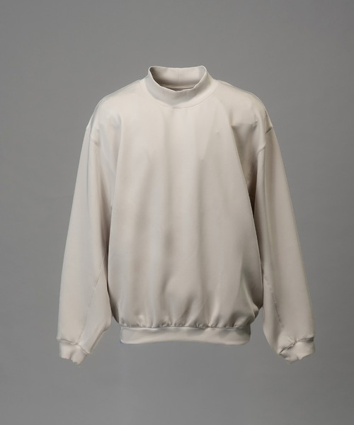 MAISON SPECIAL（メゾンスペシャル）の「《UNISEX》Mock Neck Prime-Over Sweat/モックネックプライムオーバースウェット【MAISON SPECIAL/メゾンスペシャル】（スウェット・メンズ・バーガンディー/ブラック/グレイッシュベージュ・0/1/2）」の10枚目の写真