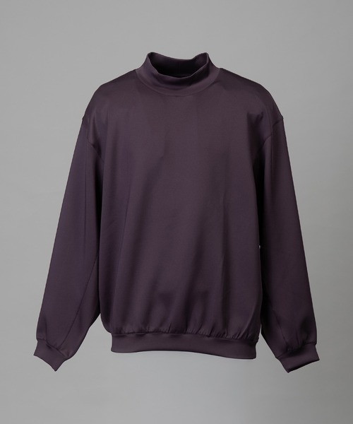 MAISON SPECIAL（メゾンスペシャル）の「《UNISEX》Mock Neck Prime-Over Sweat/モックネックプライムオーバースウェット【MAISON SPECIAL/メゾンスペシャル】（スウェット・メンズ・バーガンディー/ブラック/グレイッシュベージュ・0/1/2）」の12枚目の写真