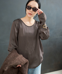 R’IAM サテンロンT ブラウス