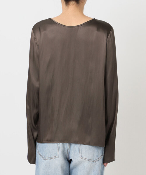 plage（プラージュ）の「R’IAM サテンロンT ブラウス（シャツ/ブラウス・レディース・ベージュ/ブラウン・FREE）」の19枚目の写真
