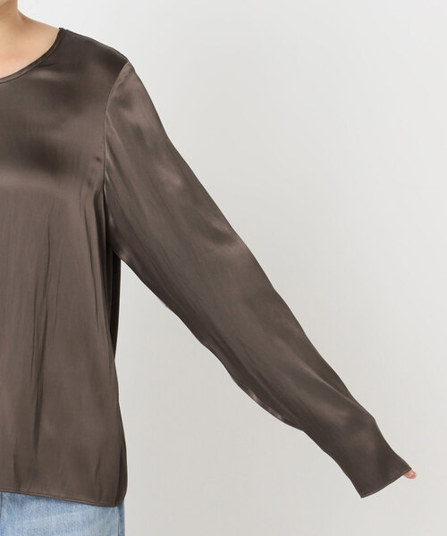 plage（プラージュ）の「R’IAM サテンロンT ブラウス（シャツ/ブラウス・レディース・ベージュ/ブラウン・FREE）」の21枚目の写真