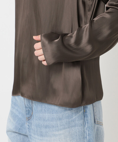 plage（プラージュ）の「R’IAM サテンロンT ブラウス（シャツ/ブラウス・レディース・ベージュ/ブラウン・FREE）」の22枚目の写真