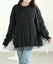 シャーリング ニット フィット」に該当するニット/セーター