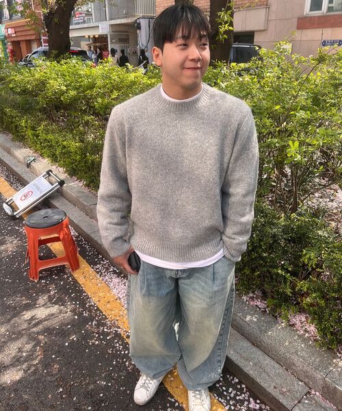 Millo Archive（ミロ アーカイブ）の「クロップシルエットニット [メランジグレー]（ニット/セーター・メンズ・その他・MEDIUM/LARGE/X-LARGE）」の11枚目の写真