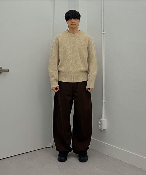 Millo Archive（ミロ アーカイブ）の「クロップシルエットニット [メランジグレー]（ニット/セーター・メンズ・その他・MEDIUM/LARGE/X-LARGE）」の13枚目の写真