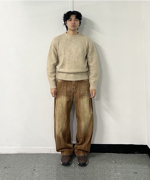 Millo Archive（ミロ アーカイブ）の「クロップシルエットニット [メランジグレー]（ニット/セーター・メンズ・その他・MEDIUM/LARGE/X-LARGE）」の15枚目の写真