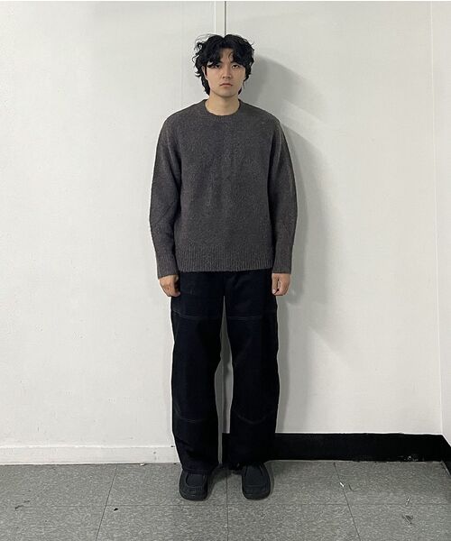 Millo Archive（ミロ アーカイブ）の「クロップシルエットニット [メランジグレー]（ニット/セーター・メンズ・その他・MEDIUM/LARGE/X-LARGE）」の17枚目の写真