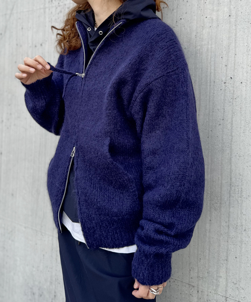 JOURNAL STANDARD LUXE(ジャーナルスタンダード ラックス)の「Ivy's KNIT(カーディガン/ボレロ・レディース・ホワイト/ブラウン/ネイビー・FREE)」の3枚目の写真