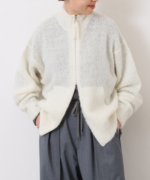 JOURNAL STANDARD LUXE(ジャーナルスタンダード ラックス)の「Ivy's KNIT(カーディガン/ボレロ・レディース・ホワイト/ブラウン/ネイビー・FREE)」の5枚目の写真