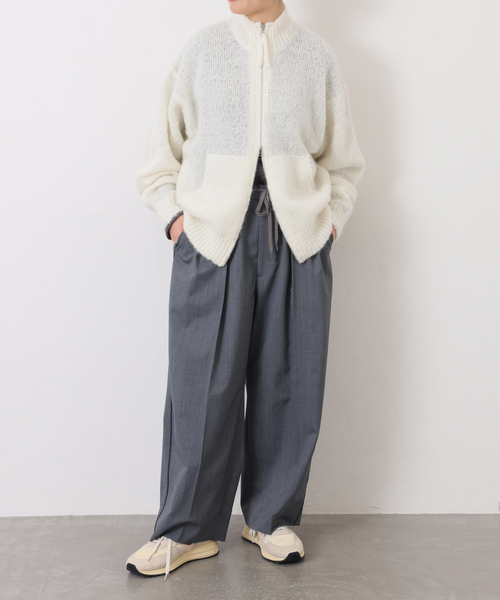 JOURNAL STANDARD LUXE(ジャーナルスタンダード ラックス)の「Ivy's KNIT(カーディガン/ボレロ・レディース・ホワイト/ブラウン/ネイビー・FREE)」の6枚目の写真