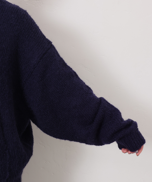 JOURNAL STANDARD LUXE(ジャーナルスタンダード ラックス)の「Ivy's KNIT(カーディガン/ボレロ・レディース・ホワイト/ブラウン/ネイビー・FREE)」の21枚目の写真