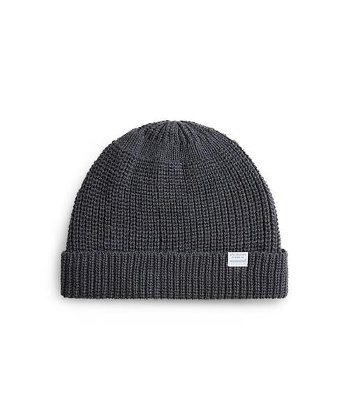 Alpha Industries（アルファインダストリーズ）の「Alpha Industries/アルファ インダストリーズ/ESSENTIAL WATCH CAP/エッセンシャル ウォッチ キャップ（ニットキャップ/ビーニー・メンズ・ブラック/オリーブ系/グレー系その他6/チャコール・F）」の3枚目の写真