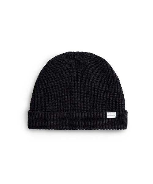 Alpha Industries（アルファインダストリーズ）の「Alpha Industries/アルファ インダストリーズ/ESSENTIAL WATCH CAP/エッセンシャル ウォッチ キャップ（ニットキャップ/ビーニー・メンズ・ブラック/オリーブ系/グレー系その他6/チャコール・F）」の2枚目の写真