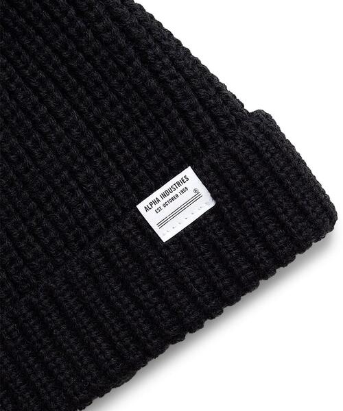 Alpha Industries（アルファインダストリーズ）の「Alpha Industries/アルファ インダストリーズ/ESSENTIAL WATCH CAP/エッセンシャル ウォッチ キャップ（ニットキャップ/ビーニー・メンズ・ブラック/オリーブ系/グレー系その他6/チャコール・F）」の12枚目の写真