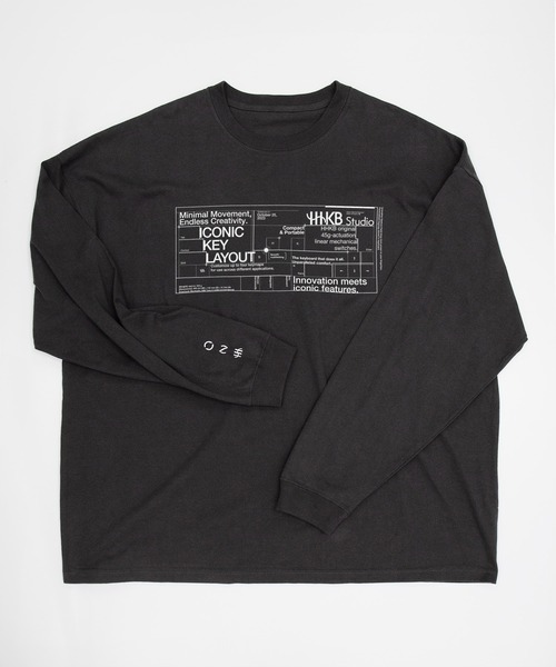 ZOZOMESSE（ゾゾメッセ）の「【HHKB × ZOZOTOWN】HHKB Studio GRID LONG SLEEVE TEE（Tシャツ/カットソー・メンズ・ホワイト/ダークグレー・S/M/L/XL）」の6枚目の写真