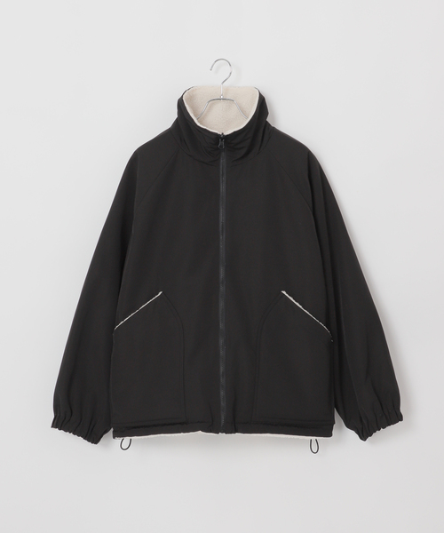 OSKR(オーエスケーアール)の「OSKR別注 リバーシブル ボアブルゾン(ブルゾン・メンズ・ブラック・MEDIUM/LARGE)」の15枚目の写真