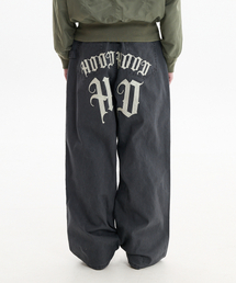 HOODHOOD（フッドフッド）の「HDチェーン刺繍コットンパンツチャコール（その他パンツ）」