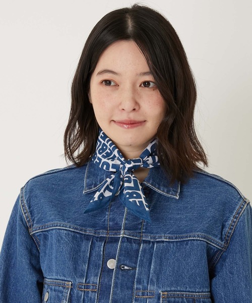 BLUE BLUE（ブルーブルー）の「ランダムBLUE バンダナ（バンダナ/スカーフ・メンズ・ホワイト・ONE）」の2枚目の写真