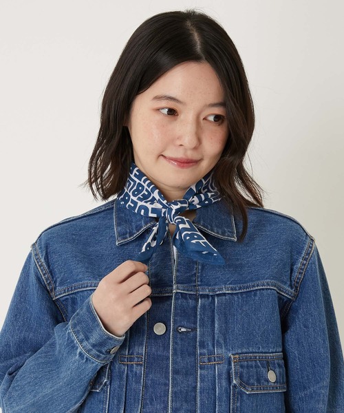 BLUE BLUE（ブルーブルー）の「ランダムBLUE バンダナ（バンダナ/スカーフ・メンズ・ホワイト・ONE）」の5枚目の写真