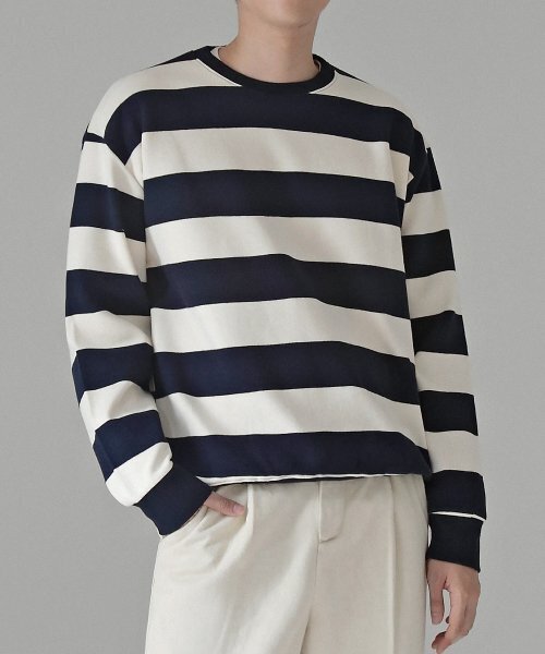 VERYVAIN(ベリベーン)の「GIRDLE SWEAT SHIRTS (NAVY)(スウェット・メンズ・その他・LARGE/MEDIUM)」の1枚目の写真