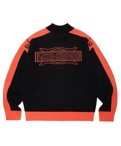 CRITIC(クリティック)の「FASTER STRONGER RACING ZIP-UP KNIT BLACK(カーディガン/ボレロ・レディース・その他・LARGE/MEDIUM/SMALL/X-LARGE)」の2枚目の写真