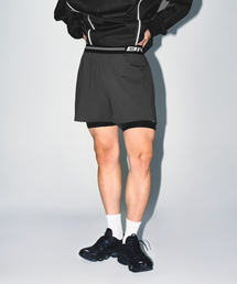 BRN OUTBAND 2 IN 1 SQUAT SHORTS [CHARCOAL]