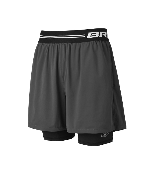 BORN TO WIN（ボーントゥウィン）の「BRN OUTBAND 2 IN 1 SQUAT SHORTS [CHARCOAL]（その他パンツ・メンズ・その他・3/1/2）」の2枚目の写真