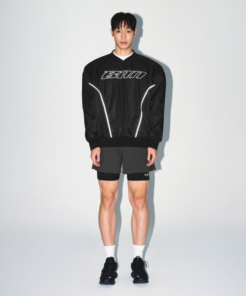 BORN TO WIN（ボーントゥウィン）の「BRN OUTBAND 2 IN 1 SQUAT SHORTS [CHARCOAL]（その他パンツ・メンズ・その他・3/1/2）」の3枚目の写真