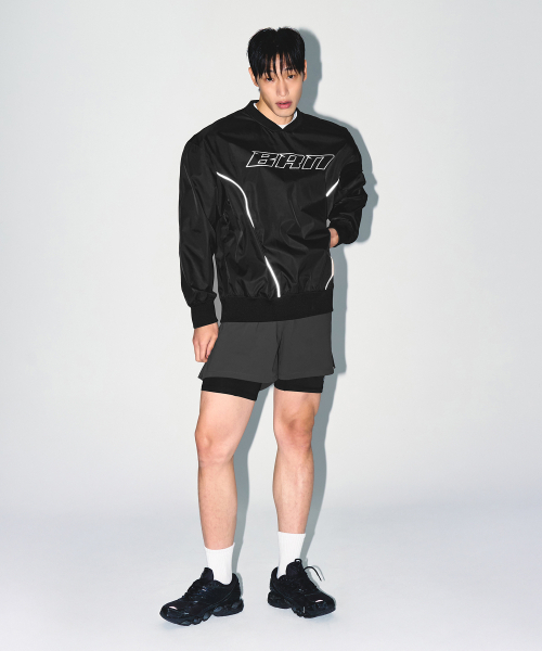 BORN TO WIN（ボーントゥウィン）の「BRN OUTBAND 2 IN 1 SQUAT SHORTS [CHARCOAL]（その他パンツ・メンズ・その他・3/1/2）」の6枚目の写真