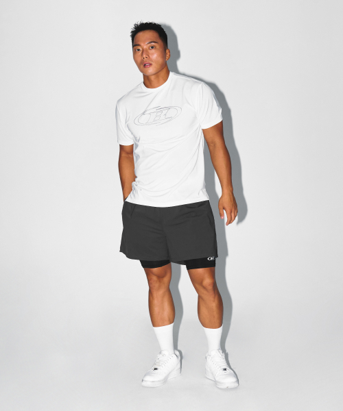 BORN TO WIN（ボーントゥウィン）の「BRN OUTBAND 2 IN 1 SQUAT SHORTS [CHARCOAL]（その他パンツ・メンズ・その他・3/1/2）」の10枚目の写真