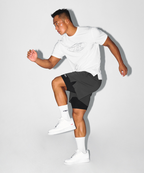 BORN TO WIN（ボーントゥウィン）の「BRN OUTBAND 2 IN 1 SQUAT SHORTS [CHARCOAL]（その他パンツ・メンズ・その他・3/1/2）」の11枚目の写真