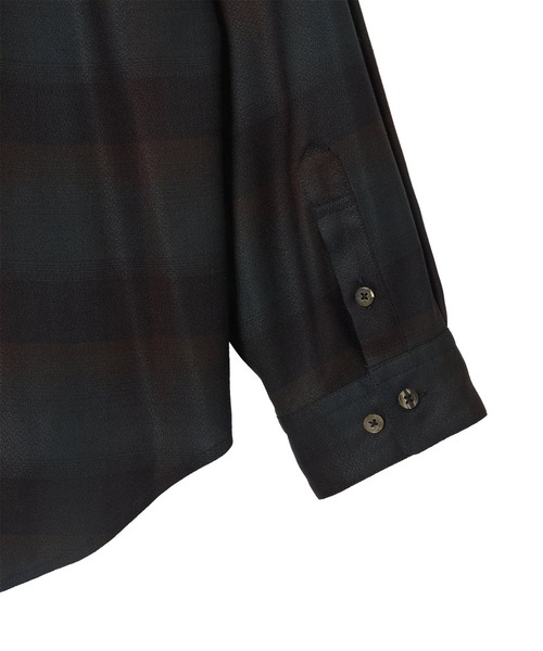 SUGARHILL(シュガーヒル)の「【SUGARHILL/シュガーヒル】PLAID OPEN COLLOR SHIRTS(シャツ/ブラウス・メンズ・ダークグリーン/ワインレッド・2/3)」の6枚目の写真