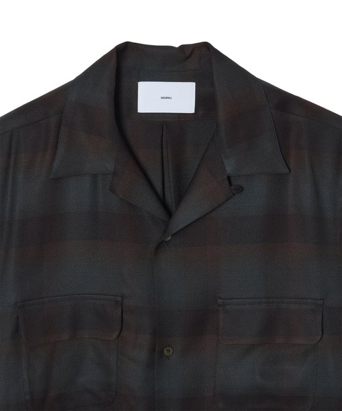 SUGARHILL(シュガーヒル)の「【SUGARHILL/シュガーヒル】PLAID OPEN COLLOR SHIRTS(シャツ/ブラウス・メンズ・ダークグリーン/ワインレッド・2/3)」の7枚目の写真