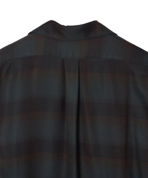 SUGARHILL(シュガーヒル)の「【SUGARHILL/シュガーヒル】PLAID OPEN COLLOR SHIRTS(シャツ/ブラウス・メンズ・ダークグリーン/ワインレッド・2/3)」の8枚目の写真
