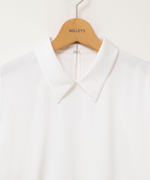 NOLLEY’S(ノーリーズ)の「ウォッシャブルNEWオトナサテン襟付きブラウス(シャツ/ブラウス・レディース・ベージュ/ホワイト・38)」の15枚目の写真