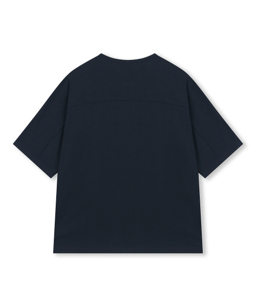 BESLOW(ビースロー)の「ルーズフィット ヘンリーネック Tシャツ ネイビー(Tシャツ/カットソー・メンズ・その他・SMALL/MEDIUM/LARGE/X-LARGE)」の7枚目の写真