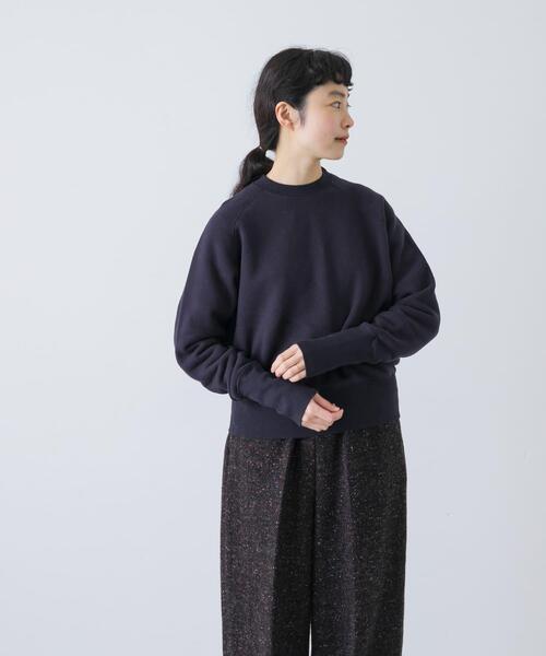 かぐれ(カグレ)の「コットンリヨセルショートプルオーバー(Tシャツ/カットソー・レディース・チャコールグレー/ネイビー/ライトグレー・FREE)」の3枚目の写真