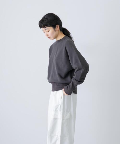 かぐれ(カグレ)の「コットンリヨセルショートプルオーバー(Tシャツ/カットソー・レディース・チャコールグレー/ネイビー/ライトグレー・FREE)」の9枚目の写真