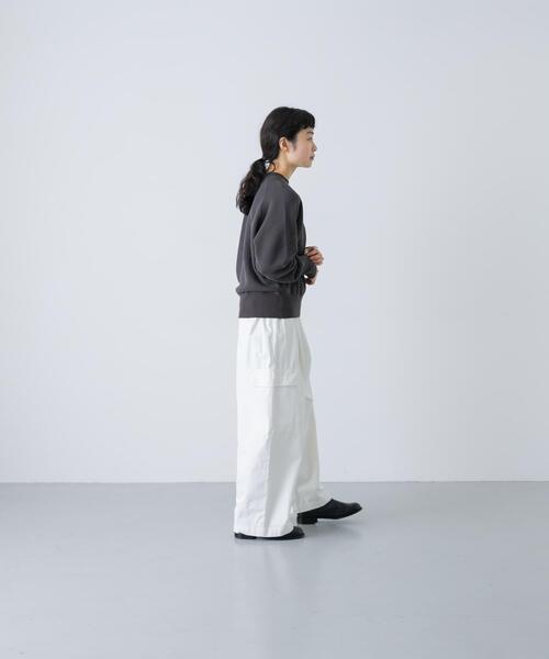 かぐれ(カグレ)の「コットンリヨセルショートプルオーバー(Tシャツ/カットソー・レディース・チャコールグレー/ネイビー/ライトグレー・FREE)」の7枚目の写真