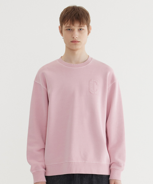 Cロゴダイングマンツーマンピンク（スウェット）｜COVERNAT（カバー
