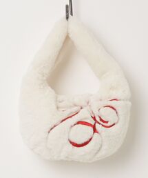 KIRSH（キルシー）の「KIRSH Hairy Ribbon Embroidery Mini Shoulder Bag キルシー ヘアリー リボン エンブロイダリー ミニ ショルダーバッグ（ショルダーバッグ）」