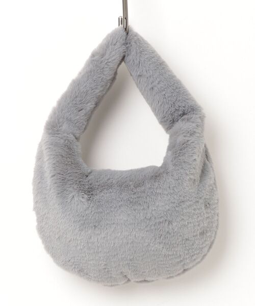 KIRSH（キルシー）の「KIRSH Hairy Ribbon Embroidery Mini Shoulder Bag キルシー ヘアリー リボン エンブロイダリー ミニ ショルダーバッグ（ショルダーバッグ・レディース・ライトグレー/ダークブラウン/アイボリー・FREE）」の4枚目の写真