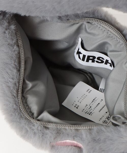 KIRSH（キルシー）の「KIRSH Hairy Ribbon Embroidery Mini Shoulder Bag キルシー ヘアリー リボン エンブロイダリー ミニ ショルダーバッグ（ショルダーバッグ・レディース・ライトグレー/ダークブラウン/アイボリー・FREE）」の6枚目の写真