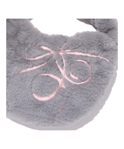 KIRSH（キルシー）の「KIRSH Hairy Ribbon Embroidery Mini Shoulder Bag キルシー ヘアリー リボン エンブロイダリー ミニ ショルダーバッグ（ショルダーバッグ・レディース・ライトグレー/ダークブラウン/アイボリー・FREE）」の14枚目の写真