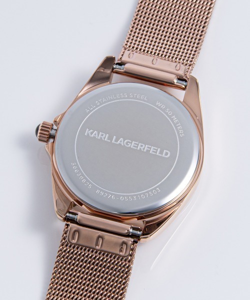 KARL LAGERFELD(カールラガーフェルド)の「「KARL LAGERFELD/カール・ラガーフェルド」ラウンド エッセンシャル - サンレイ アイコン ダイヤル(アナログ腕時計・レディース・ゴールド系1/ブラック/ゴールド系2・FREE)」の13枚目の写真