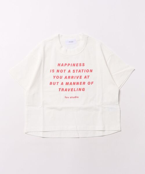 FOV(フォブ)の「FOV/フォブ HAPPINESS Tシャツ(Tシャツ/カットソー・キッズ・ブラック/ホワイト/ベージュ系その他・S/M/L/XL)」の16枚目の写真
