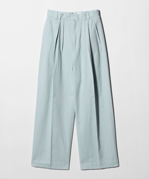6(ROKU)＞コットンレーヨン タックパンツ 26SS（スラックス）｜6（ロク
