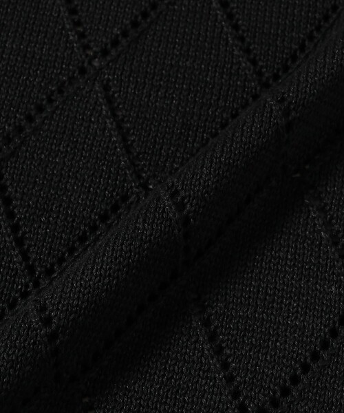 BAFY（バフィー）の「【別注】BAFY / リネンコットン ジャカード クルーネック ニットベスト（ベスト・メンズ・ブラック/ナチュラル・48/46/44/50）」の3枚目の写真